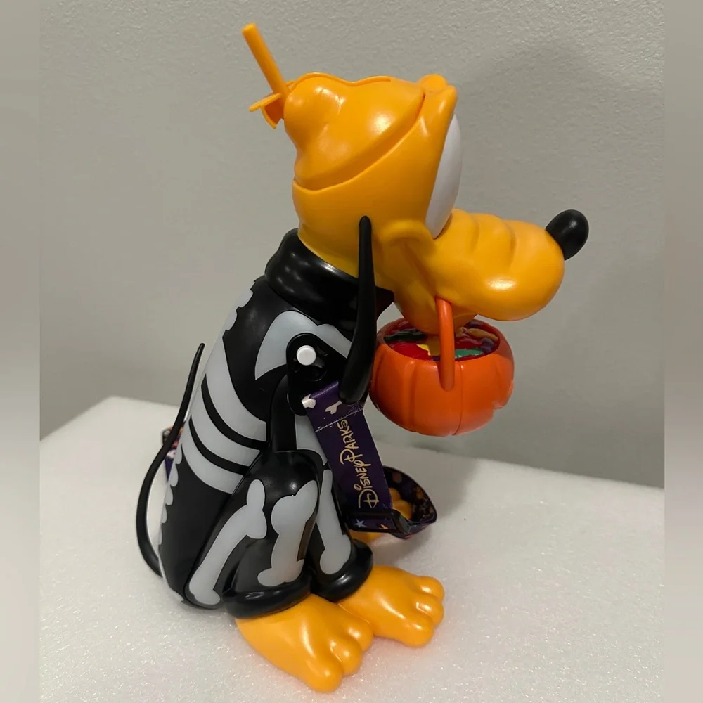 BN Disney Pluto Halloween Candy Bucket - Orange, Black, Yellow
